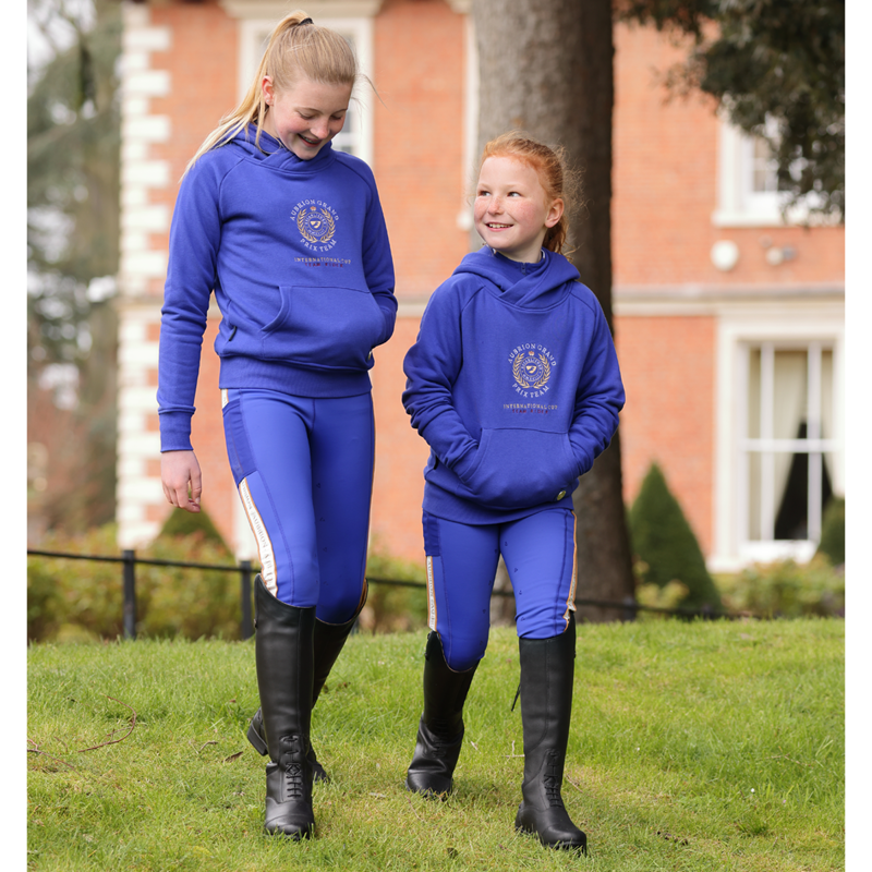 Aubrion Young Rider Team Hoodie - Blue-2